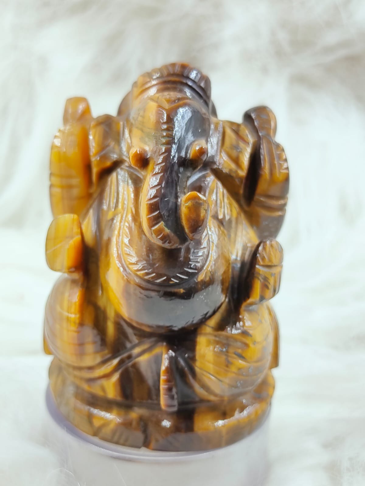 TIGER EYE GANESHA STATUE