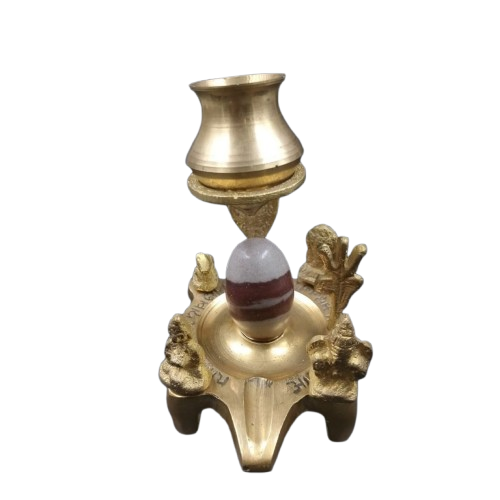 BRASS NARMADESHWAR SHIVLING JALDHARI